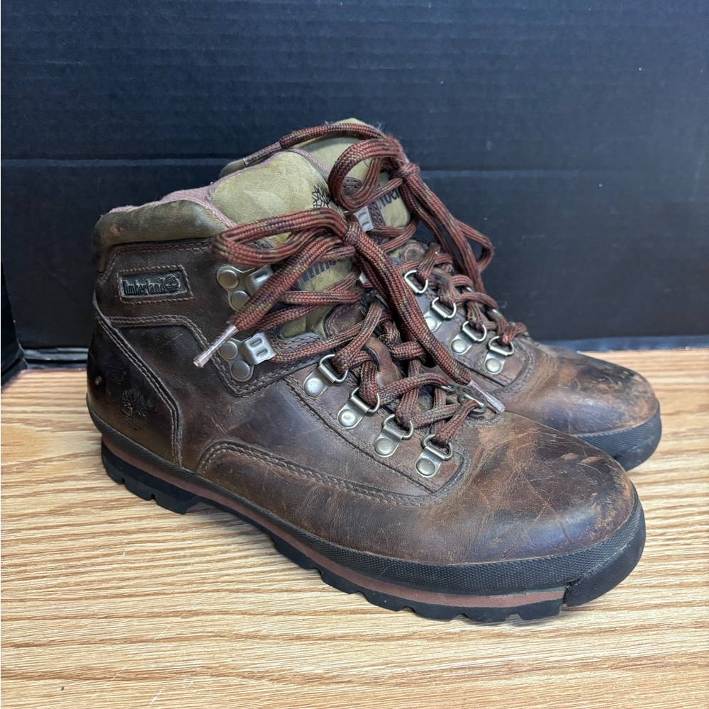 Women’s Genuine Leather Timberland Hiking Boots Size 9 #4231